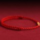 999 Gold Beads Luck Braided Couple Bracelet