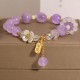 Blue Crystal Amethyst Chalcedony Flower Bracelet Blue Crystal Amethyst Chalcedony Flower Bracelet