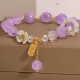 Blue Crystal Amethyst Chalcedony Flower Bracelet Blue Crystal Amethyst Chalcedony Flower Bracelet