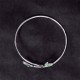 Leaf Pattern Cat Eye Support Cuff Bangle