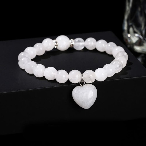 Crystal Green Aventurine Love Heart Balance Bracelet Crystal Green Aventurine Love Heart Balance Bracelet