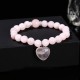 Crystal Green Aventurine Love Heart Balance Bracelet Crystal Green Aventurine Love Heart Balance Bracelet