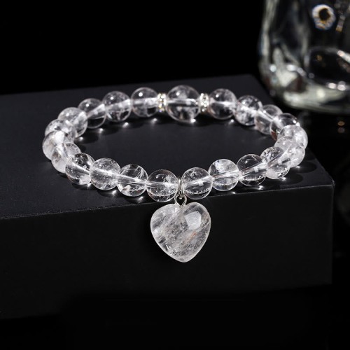 Crystal Green Aventurine Love Heart Balance Bracelet Crystal Green Aventurine Love Heart Balance Bracelet