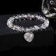 Crystal Green Aventurine Love Heart Balance Bracelet Crystal Green Aventurine Love Heart Balance Bracelet