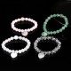 Crystal Green Aventurine Love Heart Balance Bracelet Crystal Green Aventurine Love Heart Balance Bracelet