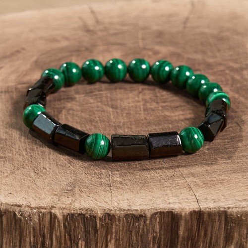 Malachite Black Tourmaline Purity Bracelet Malachite Black Tourmaline Purity Bracelet
