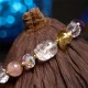 PiXiu White Crystal Citrine Strawberry Quartz Bracelet