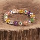 PiXiu White Crystal Citrine Strawberry Quartz Bracelet