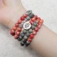 108 Mala Beads Sea Sediment Jasper Protection Bracelet 108 Mala Beads Sea Sediment Jasper Protection Bracelet