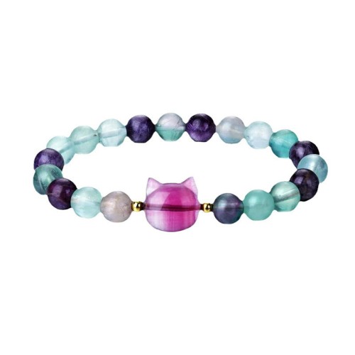 Amethyst Aventurine Rose Quartz Fluorite Balance Bracelet Amethyst Aventurine Rose Quartz Fluorite Balance Bracelet