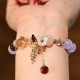 Blue Crystal Amethyst Green Aventurine Healing Bracelet Blue Crystal Amethyst Green Aventurine Healing Bracelet
