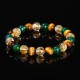 Tiger Eye Green Agate Citrine Mix Protection Bracelet Tiger Eye Green Agate Citrine Mix Protection Bracelet
