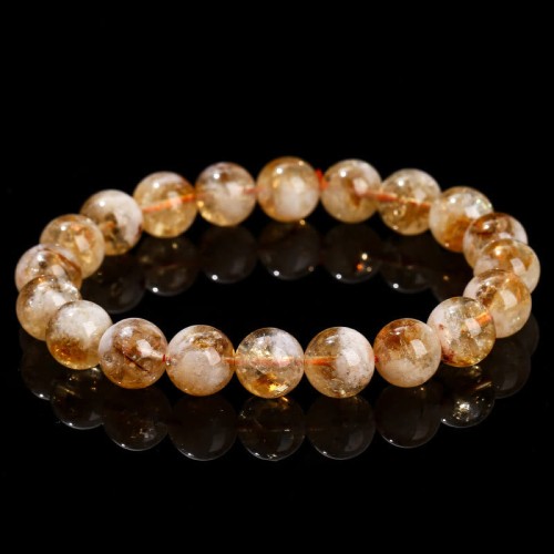 Citrine Snowflake Crystal Prosperity Bracelet