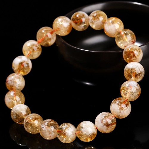 Citrine Snowflake Crystal Prosperity Bracelet