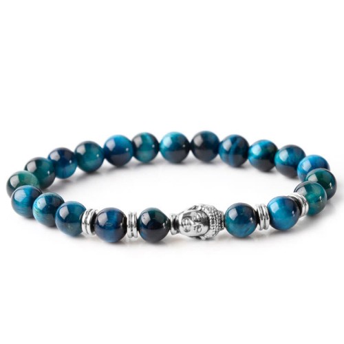 Blue Green Red Tiger Eye Buddha Balance Bracelet Blue Green Red Tiger Eye Buddha Balance Bracelet
