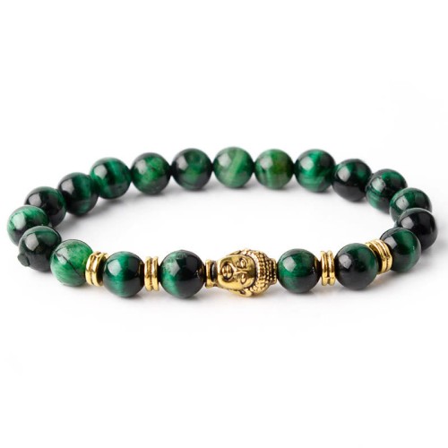 Blue Green Red Tiger Eye Buddha Balance Bracelet Blue Green Red Tiger Eye Buddha Balance Bracelet