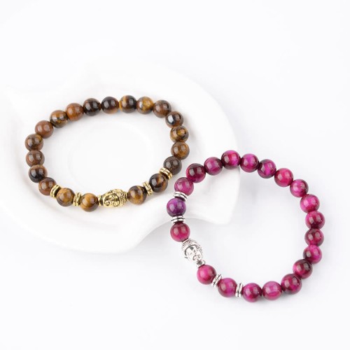 Blue Green Red Tiger Eye Buddha Balance Bracelet Blue Green Red Tiger Eye Buddha Balance Bracelet