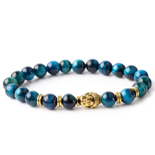 Blue Green Red Tiger Eye Buddha Balance Bracelet Blue Green Red Tiger Eye Buddha Balance Bracelet