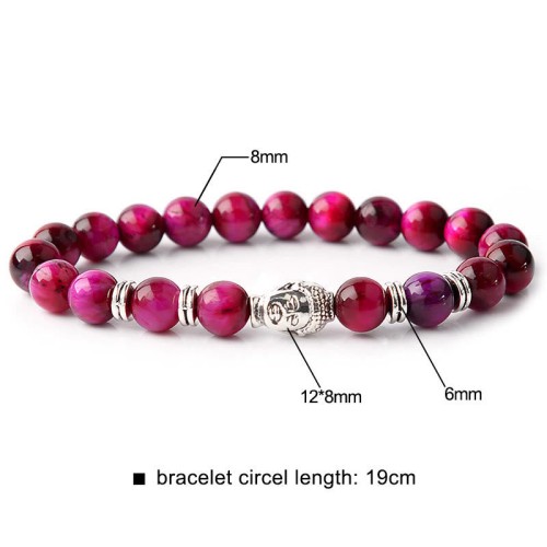 Blue Green Red Tiger Eye Buddha Balance Bracelet Blue Green Red Tiger Eye Buddha Balance Bracelet