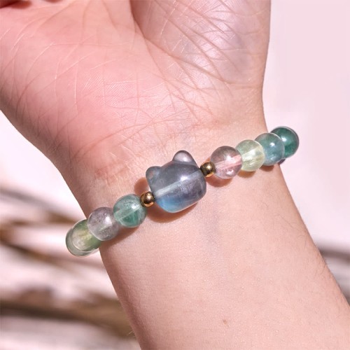 Amethyst Aventurine Rose Quartz Fluorite Balance Bracelet Amethyst Aventurine Rose Quartz Fluorite Balance Bracelet