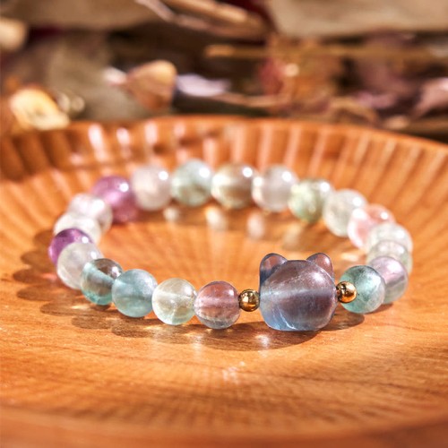 Amethyst Aventurine Rose Quartz Fluorite Balance Bracelet Amethyst Aventurine Rose Quartz Fluorite Balance Bracelet