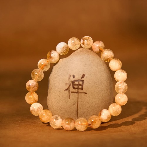 Citrine Snowflake Crystal Prosperity Bracelet