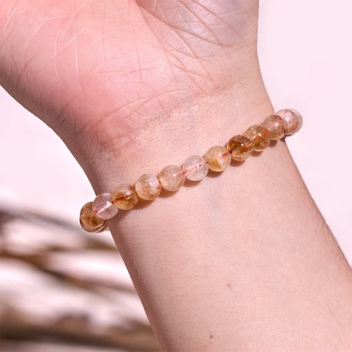 Citrine Snowflake Crystal Prosperity Bracelet