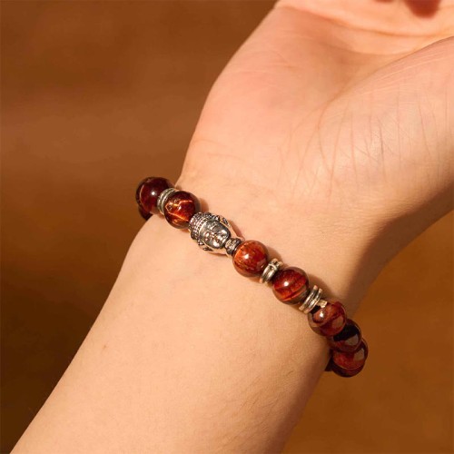 Blue Green Red Tiger Eye Buddha Balance Bracelet Blue Green Red Tiger Eye Buddha Balance Bracelet