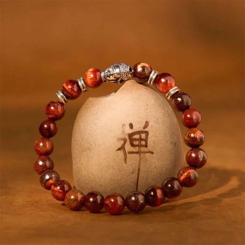 Blue Green Red Tiger Eye Buddha Balance Bracelet Blue Green Red Tiger Eye Buddha Balance Bracelet