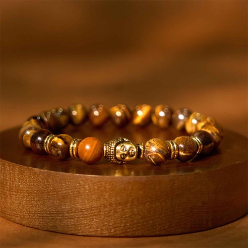 Blue Green Red Tiger Eye Buddha Balance Bracelet Blue Green Red Tiger Eye Buddha Balance Bracelet