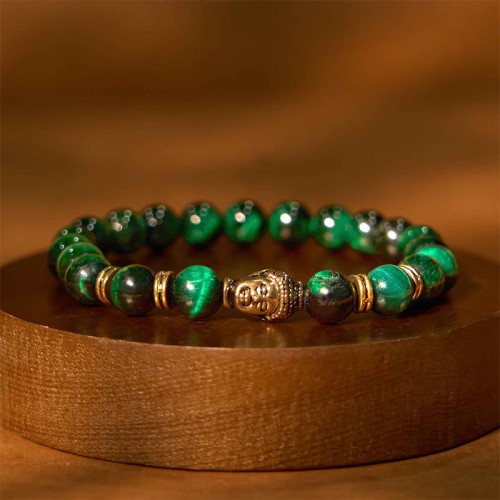 Blue Green Red Tiger Eye Buddha Balance Bracelet Blue Green Red Tiger Eye Buddha Balance Bracelet