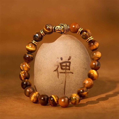 Blue Green Red Tiger Eye Buddha Balance Bracelet Blue Green Red Tiger Eye Buddha Balance Bracelet