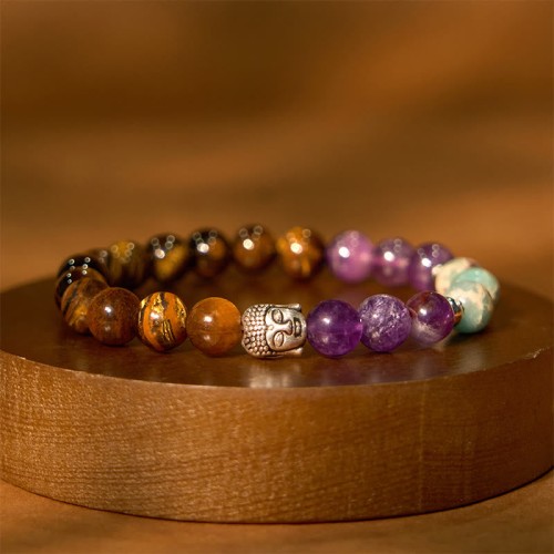 Black Onyx Buddha Head Protection Bracelet Black Onyx Buddha Head Protection Bracelet