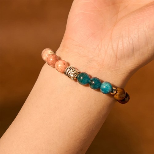 Black Onyx Buddha Head Protection Bracelet Black Onyx Buddha Head Protection Bracelet