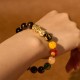 Gold Sheen Obsidian PiXiu Wealth Bracelet Gold Sheen Obsidian PiXiu Wealth Bracelet