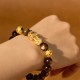 Gold Sheen Obsidian PiXiu Wealth Bracelet Gold Sheen Obsidian PiXiu Wealth Bracelet