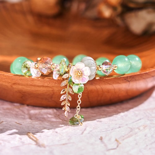 Blue Crystal Amethyst Green Aventurine Healing Bracelet Blue Crystal Amethyst Green Aventurine Healing Bracelet