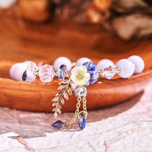 Blue Crystal Amethyst Green Aventurine Healing Bracelet Blue Crystal Amethyst Green Aventurine Healing Bracelet