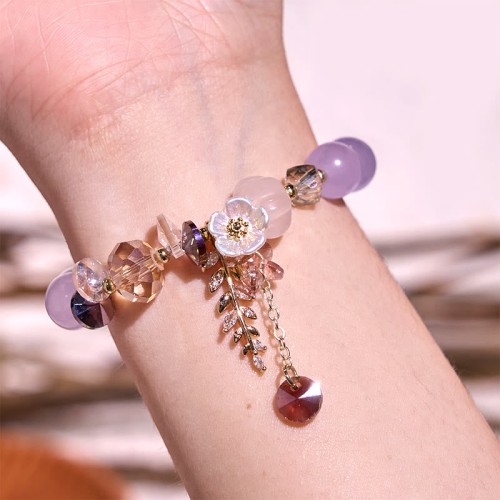 Blue Crystal Amethyst Green Aventurine Healing Bracelet Blue Crystal Amethyst Green Aventurine Healing Bracelet