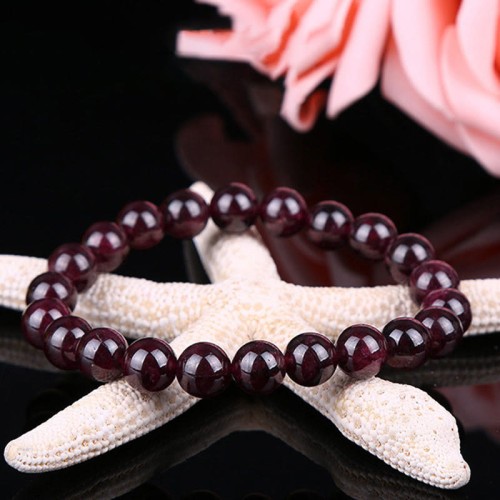 Natural Garnet Bead Passion Bracelet Natural Garnet Bead Passion Bracelet