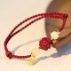 Cinnabar Chinese Zodiac Hetian Jade Bracelet