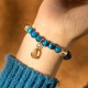 Blue Tiger Eye Water Drop Strength Bracelet Blue Tiger Eye Water Drop Strength Bracelet