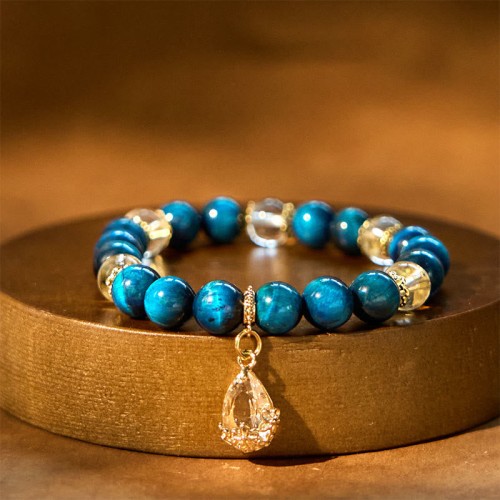 Blue Tiger Eye Water Drop Strength Bracelet Blue Tiger Eye Water Drop Strength Bracelet