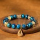 Blue Tiger Eye Water Drop Strength Bracelet Blue Tiger Eye Water Drop Strength Bracelet