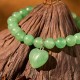 Crystal Green Aventurine Love Heart Balance Bracelet Crystal Green Aventurine Love Heart Balance Bracelet