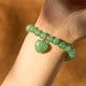 Crystal Green Aventurine Love Heart Balance Bracelet Crystal Green Aventurine Love Heart Balance Bracelet