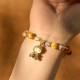 Yellow Tiger Eye Buddha Protection Bracelet Yellow Tiger Eye Buddha Protection Bracelet