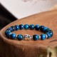 Blue Green Red Tiger Eye Buddha Balance Bracelet Blue Green Red Tiger Eye Buddha Balance Bracelet