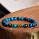 Blue Green Red Tiger Eye Buddha Balance Bracelet Blue Green Red Tiger Eye Buddha Balance Bracelet