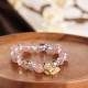Strawberry Quartz Butterfly Healing Bracelet